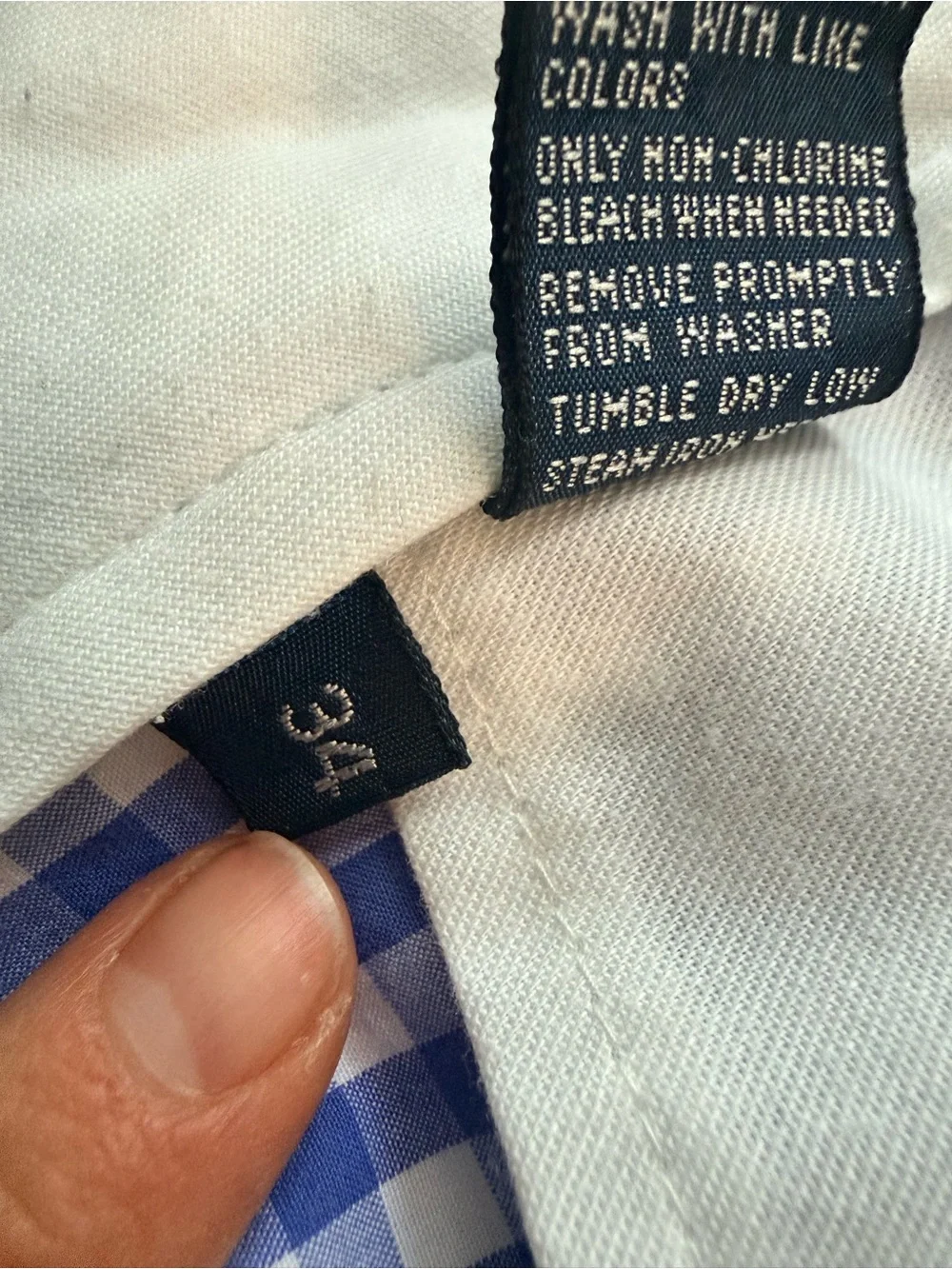 Polo by Ralph Lauren Blue White Gingham Check Shorts Men Size 34 Cotton Classic